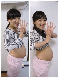 出産2日前 妊娠5ヶ月 臨月のお腹の大きさ シティリビングweb