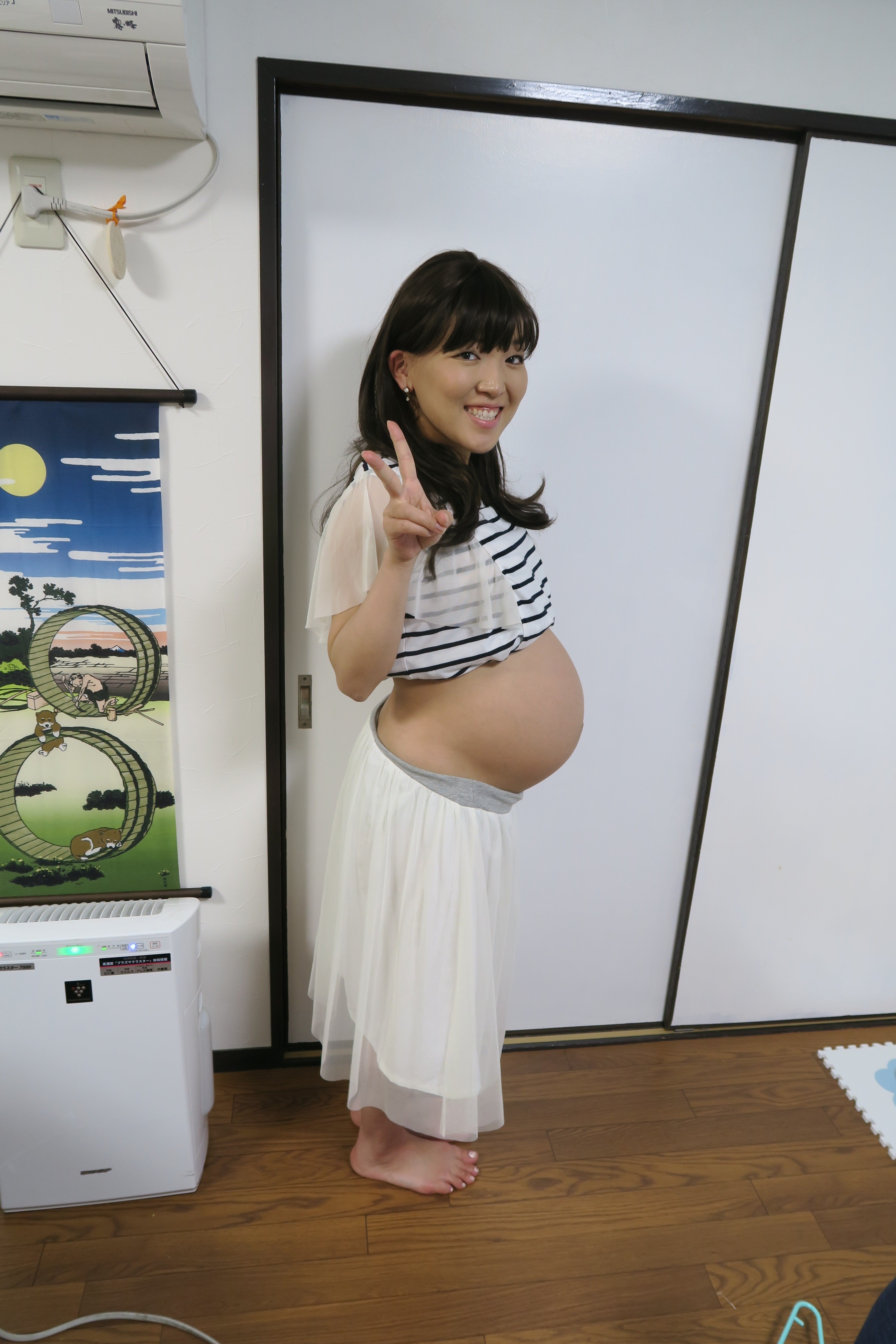 【出産2日前】妊娠5ヶ月〜臨月のお腹の大きさ｜シティリビングweb