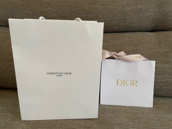 ホワイト ギフト袋 男らしい Christian Dior