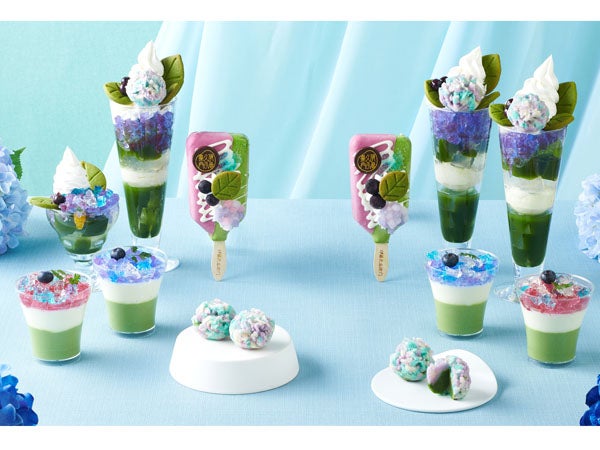 京都】パフェに花が咲いてる！伊藤久右衛門の「宇治抹茶×紫陽花まつり