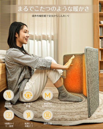 TOPZEE パネルヒーター 高温版85℃ 【陽だまりのように暖かい、遠