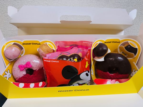 ミスド×ディズニー初コラボ♡全4種食べ比べ♡美味しい×可愛いって最強