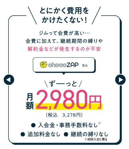 8/12（火）まで、チョコザップが「3周年祭」を実施中 ！ 1カ月目