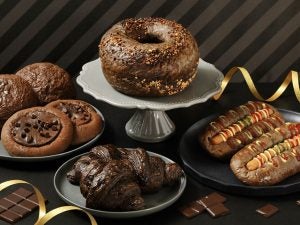セミアンティーク☆小紋☆ダークチョコレート色☆バンビ felissimo chocolate museum×Kobe INK物語 特別色 【ミルク