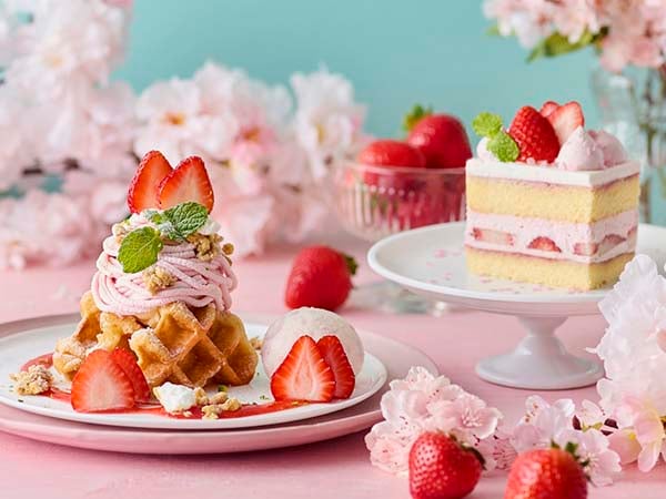 期間限定】アフタヌーンティーに春の訪れ！ 桜と苺が主役の新作